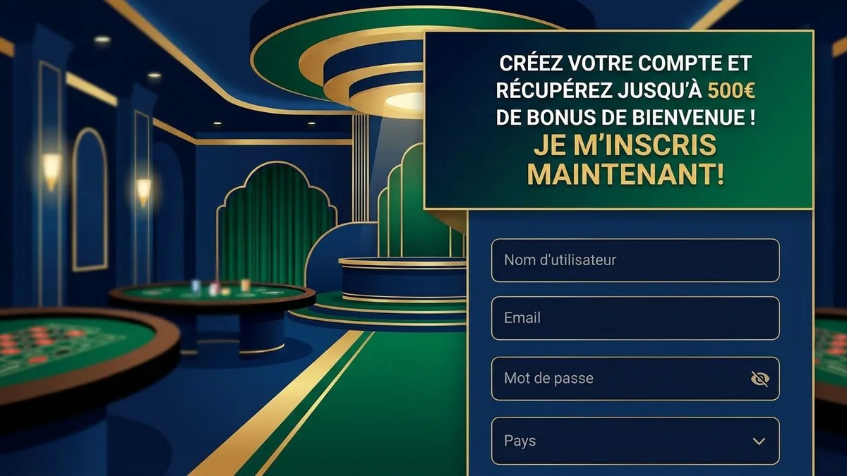 Inscription avec bonus